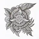 Filipino tribal symbols representing different tattoo design idea