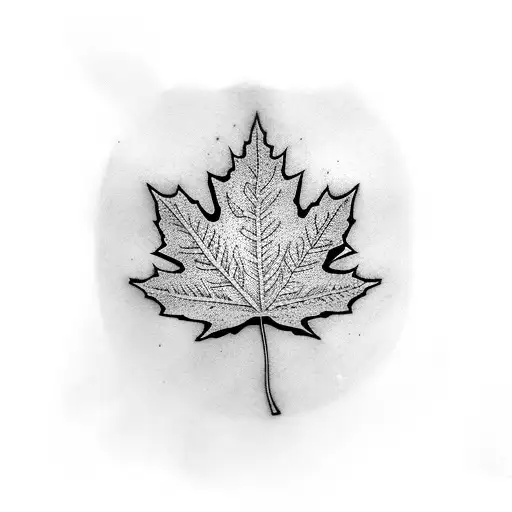Maple Leaf tattoo design idea