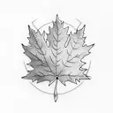 Maple Leaf tattoo design idea