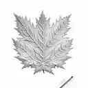 Maple Leaf tattoo design idea