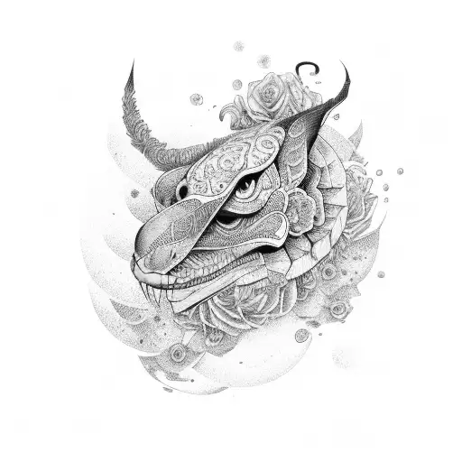 ancora c tattoo design idea