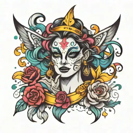 carnival tattoo design idea