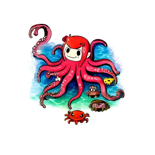 Octopus tattoo design idea