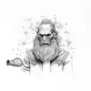 Rick and Morti drink beer tattoo design idea