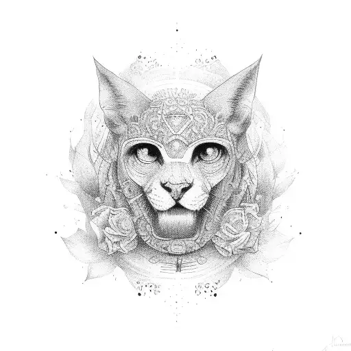 le mot totem tattoo design idea
