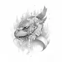 le mot totem tattoo design idea