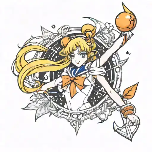 sailor venus tattoo design idea
