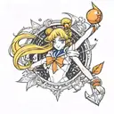 sailor venus tattoo design idea