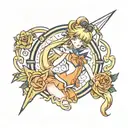 sailor venus tattoo design idea