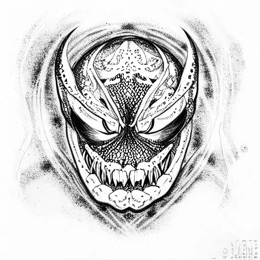 Venom tattoo design idea
