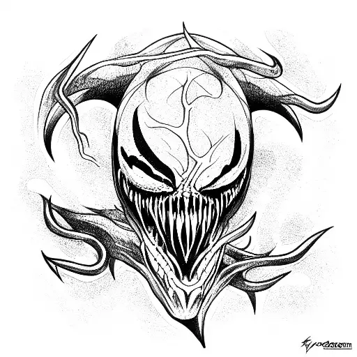 Venom tattoo design idea