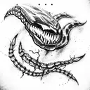 Venom tattoo design idea