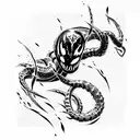 Venom tattoo design idea