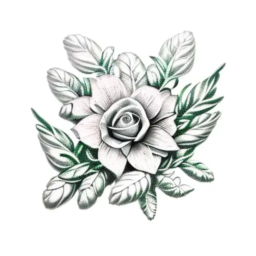 roma tomato vine, rosemary, basil,  tattoo design idea