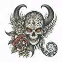 passionate anonymous tattoo design idea