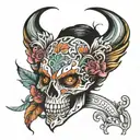 passionate anonymous tattoo design idea