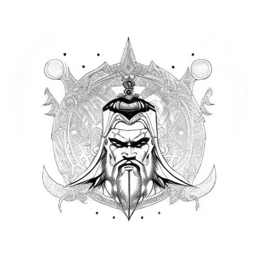 gotrek, dwarf  tattoo design idea