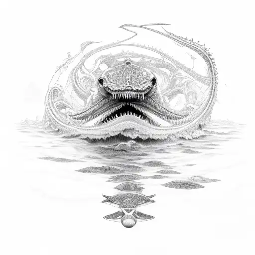 Leviathan tattoo design idea