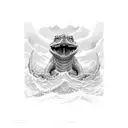 Leviathan tattoo design idea