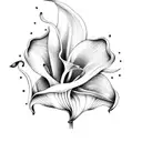 Calla lily  tattoo design idea