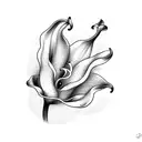 Calla lily  tattoo design idea