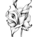 Calla lily  tattoo design idea