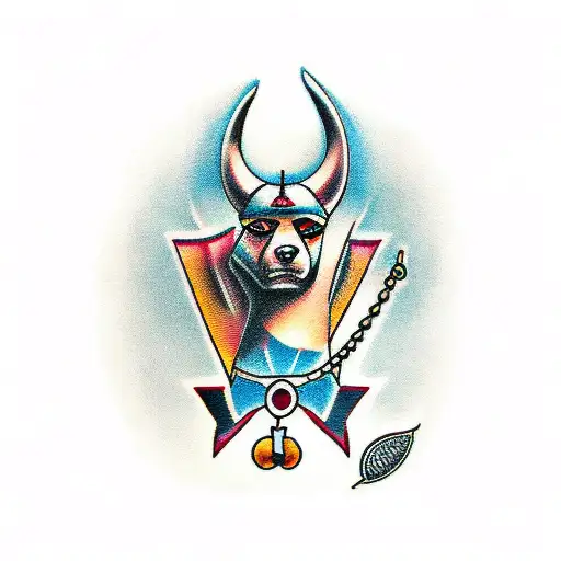 Anubis tattoo design idea