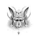 Anubis tattoo design idea