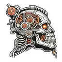 Terminator neuronal processor chip tattoo design idea