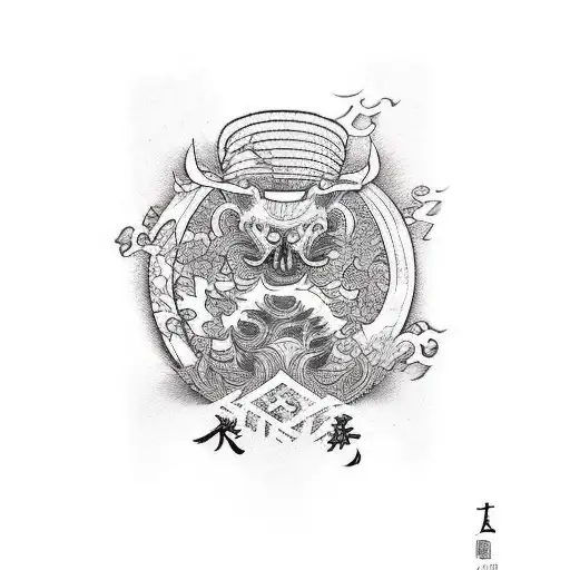 Kanji de Akai Ito tattoo design idea