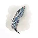 words joing and forming a peacock feather tattoo design idea