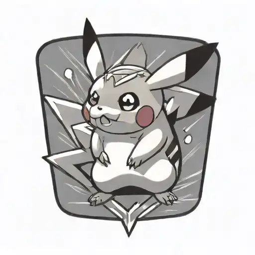 pikachu tattoo design idea