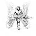 icarus tattoo design idea