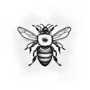 Realistic Bee tattoo design idea