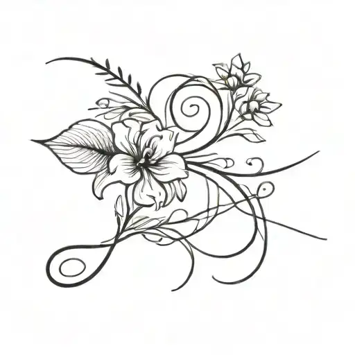 B cursive tattoo design idea