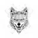 lobo tattoo design idea