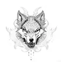 lobo tattoo design idea