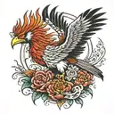 Rising pheonix 2004 tattoo design idea