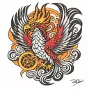 Rising pheonix 2004 tattoo design idea