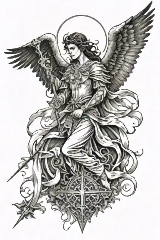 Gabriel archangel Gabriel tattoo design idea