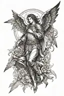 Gabriel archangel Gabriel tattoo design idea