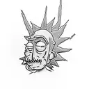 Rick and Morty tattoo design idea