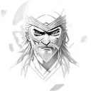 ninja witcher tattoo design idea