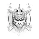 ninja witcher tattoo design idea