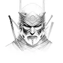 ninja witcher tattoo design idea