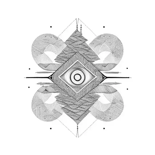 music, forest, sound, sound waves  tattoo design idea