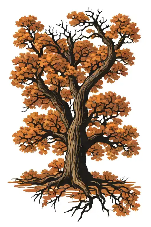 ash tree tattoo design idea
