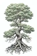 yggdrasil tree tattoo design idea