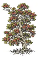 ash tree tattoo design idea