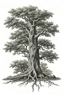 ash tree tattoo design idea